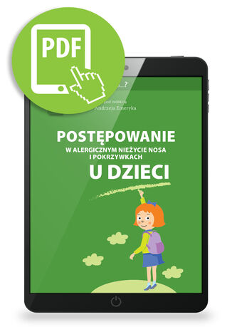 Postępowanie w alergicznym nieżycie nosa i pokrzywkach u dzieci Andrzej Emeryk - okladka książki