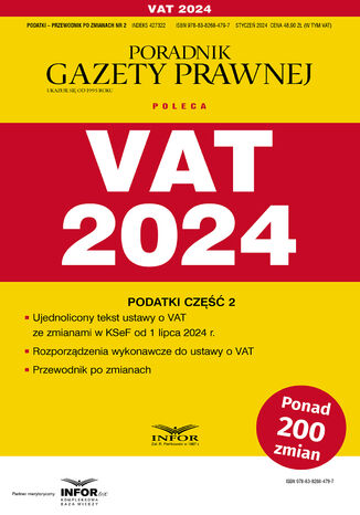 VAT 2024 praca zbiorowa - okladka książki