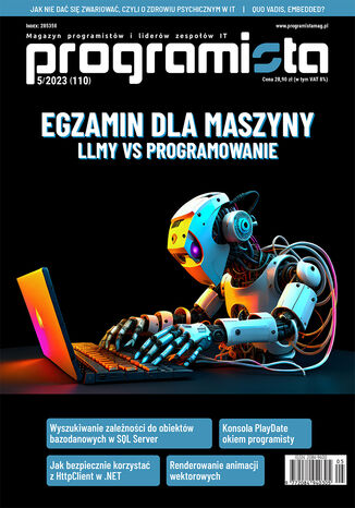 Programista nr 110. Egzamin dla maszyny: LLMy vs programowanie Magazyn Programista - okladka książki