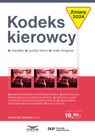 Kodeks Kierowcy 2024 Eliza Borkowska - okladka książki