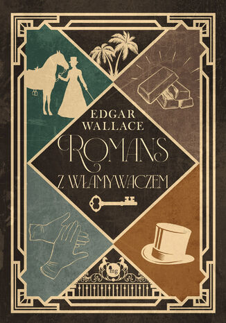 Romans z włamywaczem Edgar Wallace - okladka książki