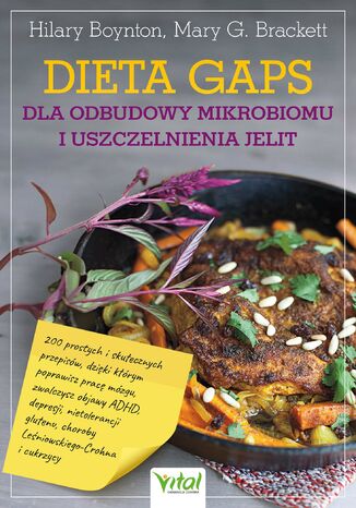 Dieta GAPS dla odbudowy mikrobiomu i uszczelnienia jelit Hilary Boynton - okladka książki