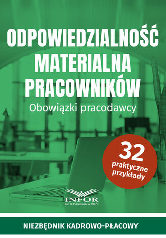 Odpowiedzialność materialna pracowników. Obowiązki pracodawcy praca zbiorowa - okladka książki