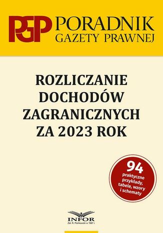 Rozliczanie dochodów zagranicznych za 2023 r Mariusz Makowski - okladka książki