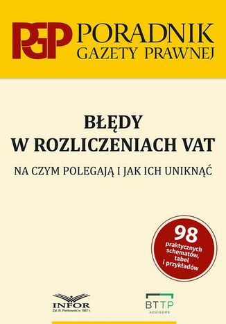 Błędy w rozliczeniach VAT Małgorzata Breda, Krzysztof Burzyński - okladka książki