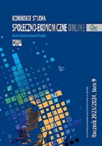 Konińskie Studia Społeczno-Ekonomiczne Tom 9 (Rocznik) Jakub Bartoszewski - okladka książki