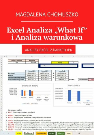Excel Analiza "What If" i Analiza warunkowa Magdalena Chomuszko - okladka książki