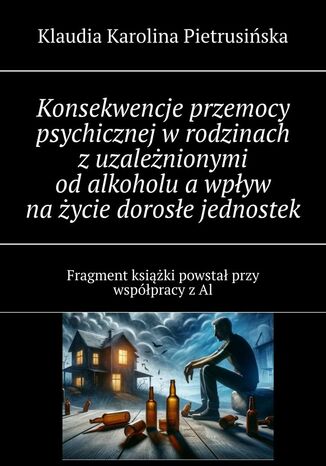 Konsekwencje przemocy psychicznej w rodzinach z uzależnionymi od alkoholu a wpływ na życie dorosłe jednostek Klaudia Pietrusińska - okladka książki