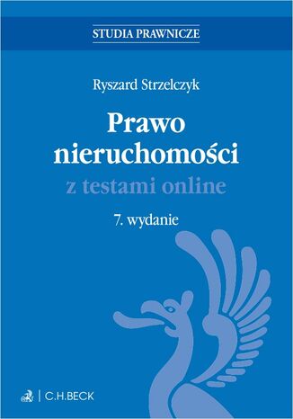 Prawo nieruchomości z testami online Ryszard Strzelczyk - okladka książki