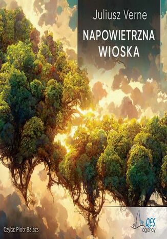 Napowietrzna wioska Juliusz Verne - okladka książki