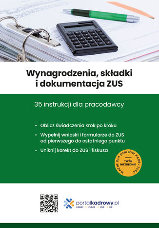 Wynagrodzenia, składki i dokumentacja ZUS 35 instrukcji dla pracodawcy Jakub Pioterek - okladka książki