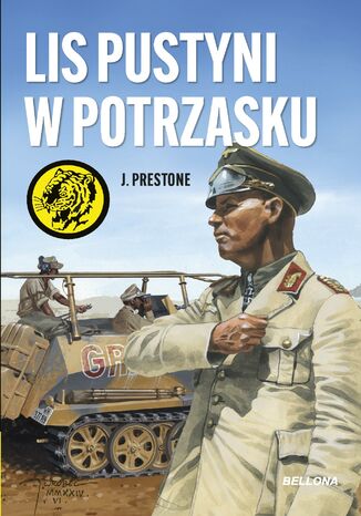 Lis pustyni w potrzasku J. Prestone - okladka książki