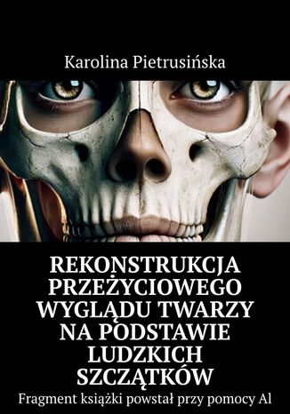 Rekonstrukcja przeżyciowego wyglądu twarzy na podstawie ludzkich szczątków Karolina Pietrusińska - okladka książki