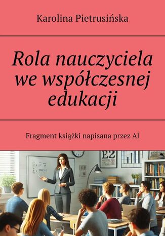 Rola nauczyciela we współczesnej edukacji Karolina Pietrusińska - okladka książki