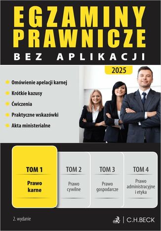 Egzaminy Prawnicze bez aplikacji 2025. Tom 1. Prawo karne Joanna Ablewicz - okladka książki