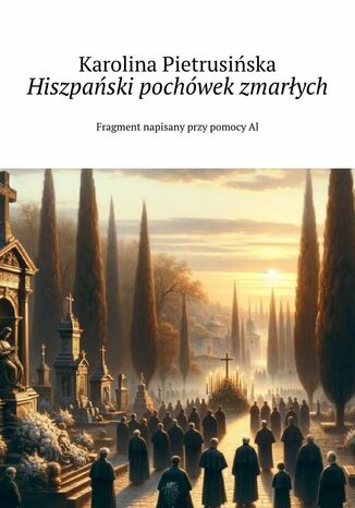 Hiszpański pochówek zmarłych Karolina Pietrusińska - okladka książki