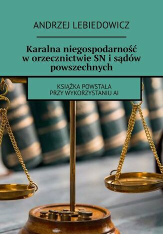 Karalna niegospodarność w orzecznictwie SN i sądów powszechnych Andrzej Lebiedowicz - okladka książki