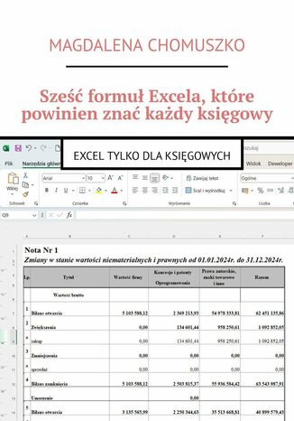 Sześć formuł Excela, które powinien znać każdy księgowy Magdalena Chomuszko - okladka książki