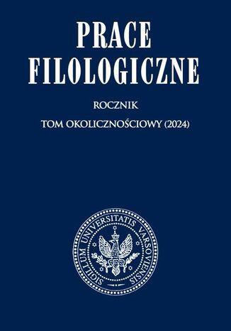 Prace Filologiczne (2024) Halina Karaś - okladka książki