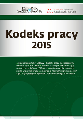 Kodeks pracy 2015 Sławomir Paruch, Robert Stępień - okladka książki