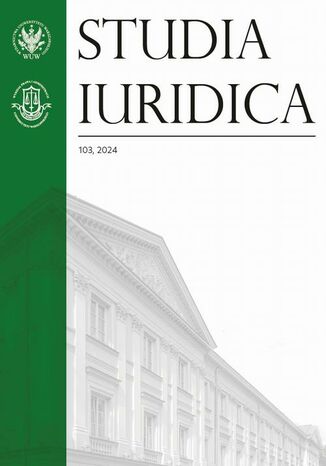 Studia Iuridica, nr 103 Sławomir Żółtek - okladka książki