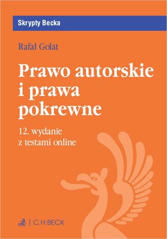 Prawo autorskie i prawa pokrewne z testami online Rafał Golat - okladka książki