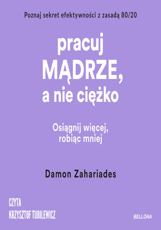 Pracuj mądrze, a nie ciężko Damon Zahariades - okladka książki