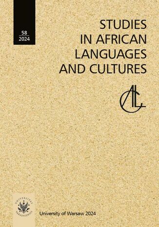 Studies in African Languages and Cultures. Volumen 58/2024 Nina Pawlak - okladka książki