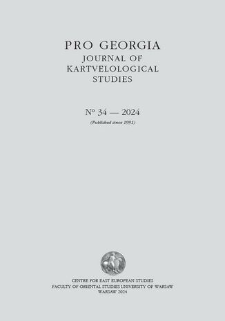 Pro Georgia. Journal of Kartvelological Studies 2024/34 David Kolbaia - okladka książki