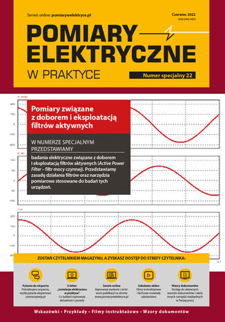 Pomiary elektryczne w praktyce, 22 numer specjalny Praca zbiorowa - okladka książki