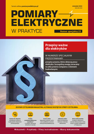 Pomiary elektryczne w praktyce, 23 numer specjalny Praca zbiorowa - okladka książki