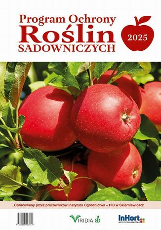 Program ochrony roślin sadowniczych 2025 praca zbiororwa - okladka książki