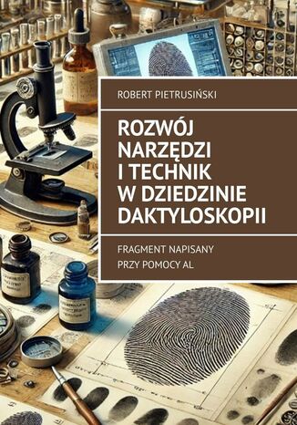 Rozwój narzędzi i technik w dziedzinie daktyloskopii Robert Pietrusiński - okladka książki