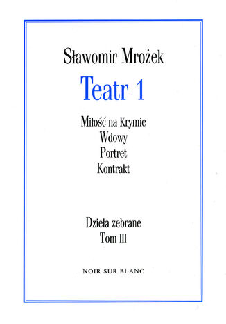 Teatr 1 Sławomir Mrożek - okladka książki