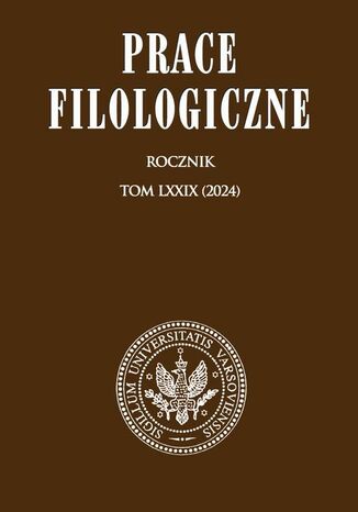 Prace Filologiczne LXXIX Halina Karaś, Magdalena Wanot-Miśtura, Izabela Winiarska-Górska - okladka książki