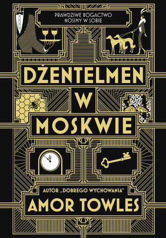 Dżentelmen w Moskwie Amor Towles - okladka książki