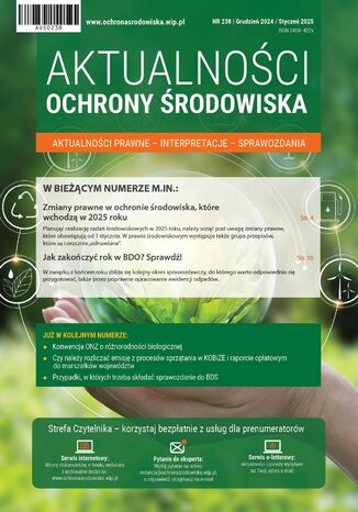 Aktualności ochrony środowiska, nr 238 Praca zbiorowa - okladka książki