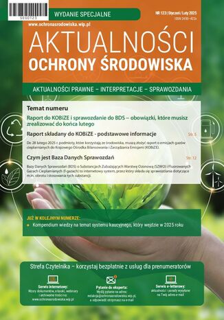 Aktualności ochrony środowiska, nr specjalny 123 Praca zbiorowa - okladka książki