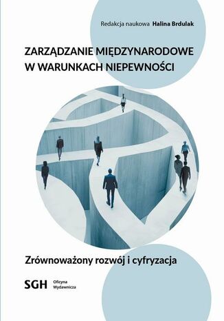 Zarządzanie Międzynarodowe w warunkach niepewności Redakcja Naukowa Halina Brdulak - okladka książki