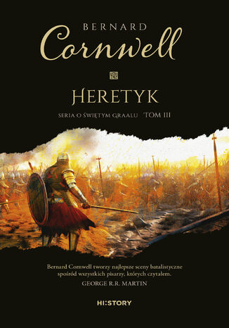 Heretyk Bernard Cornwell - okladka książki