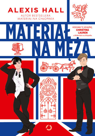 Materiał na męża Alexis Hall - okladka książki