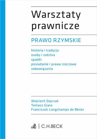 Prawo rzymskie + testy online Wojciech Dajczak, Tomasz Giaro - okladka książki