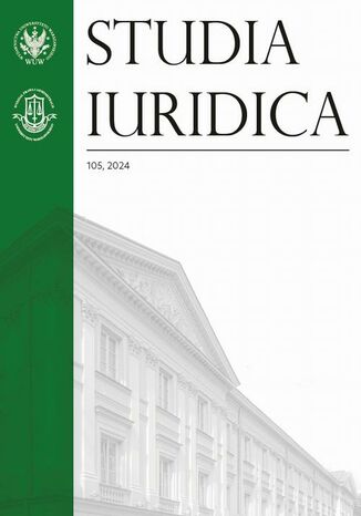 Studia Iuridica, nr 105 Sławomir Żółtek - okladka książki