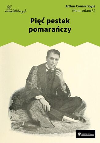 Pięć pestek pomarańczy Arthur Conan Doyle - okladka książki
