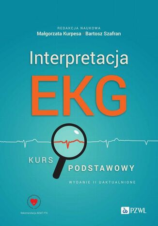 Interpretacja EKG Bartosz Szafran, Małgorzata Kurpesa - okladka książki