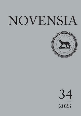 Novensia 34 Piotr Dyczek - okladka książki