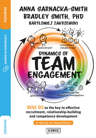 Dynamics of Team Engagement: DISC D3 as the key to effective recruitment, relationship-building and competence development w wersji ze słownikiem Anna Sarnacka, Bradley Smith, Bartłomiej Zakrzewski - okladka książki
