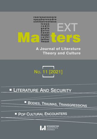 Text Matters: A Journal of Literature, Theory and Culture, No. 11 (2021) Liam Gearon - okladka książki