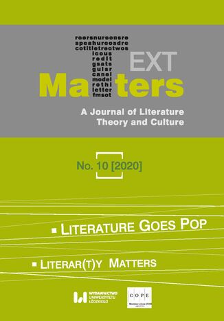 Text Matters: A Journal of Literature, Theory and Culture, No. 10 (2020) Dorota Filipczak - okladka książki