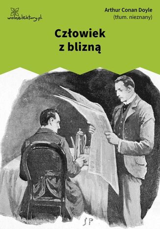 Człowiek z blizną Arthur Conan Doyle - okladka książki